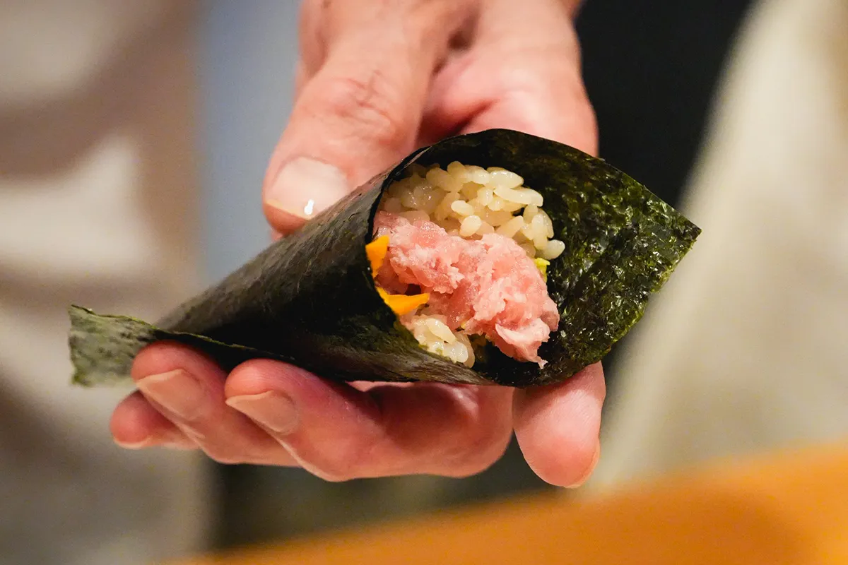 Training on Makimono (sushi rolls) (temaki and hosomaki)
